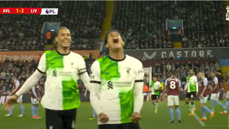 Aston Villa forces Liverpool to draw 37th round Premier League Highlights