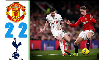 Manchester United & Tottenham 2-2 goals Premier League