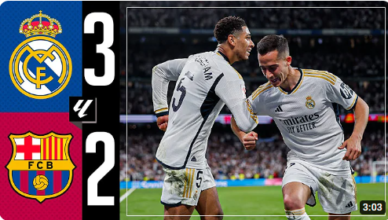 Real Madrid beats Barcelona 3-2 Highlights La Liga 2023-2024