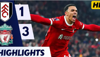 Summary & goals Liverpool vs Fulham match Premier League