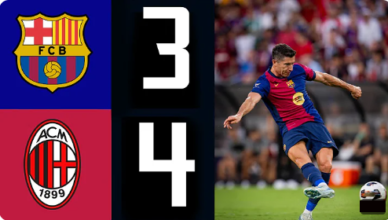 FC Barcelona vs AC Milan 2-1 All Goals & Highlights friendly match 2024 Summary of Barcelona match against AC Milan in a friendly match 2024